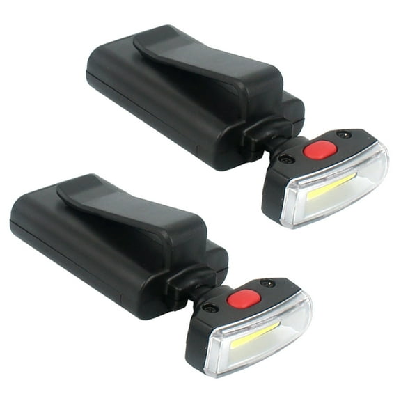 GOOHOCHY 2Pcs Led Light for Outdoor Hat Clip Headlamp with 90 Adjustable Angle and Super Brightness