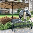 thumbnail image 1 of silvery Umbrella Clamp Heavy Duty Umbrella Stand Iron Parasol Holder for Beach Courtyard Balcony Deck Boats, 1 of 5