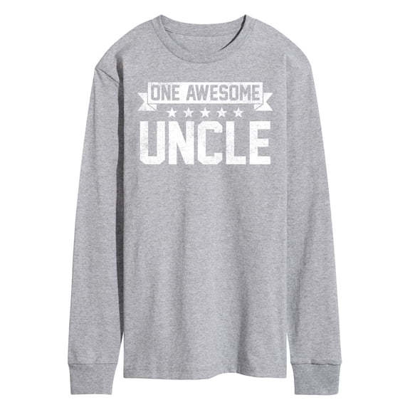 Instant Message - One Awesome Uncle Long Sleeve Graphic T-Shirt
