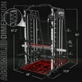 thumbnail image 4 of Mikolo Smith Machine Home Gym, 2200 lbs Power Rack Cage with Cable Crossover, Smith Cage with Ultimate Home Package, 4 of 11
