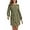 Army Green, variant on Sweater for Women Lantern Sleeve Sweater Dress Solid Color Casual Pullover Knitted Dresses