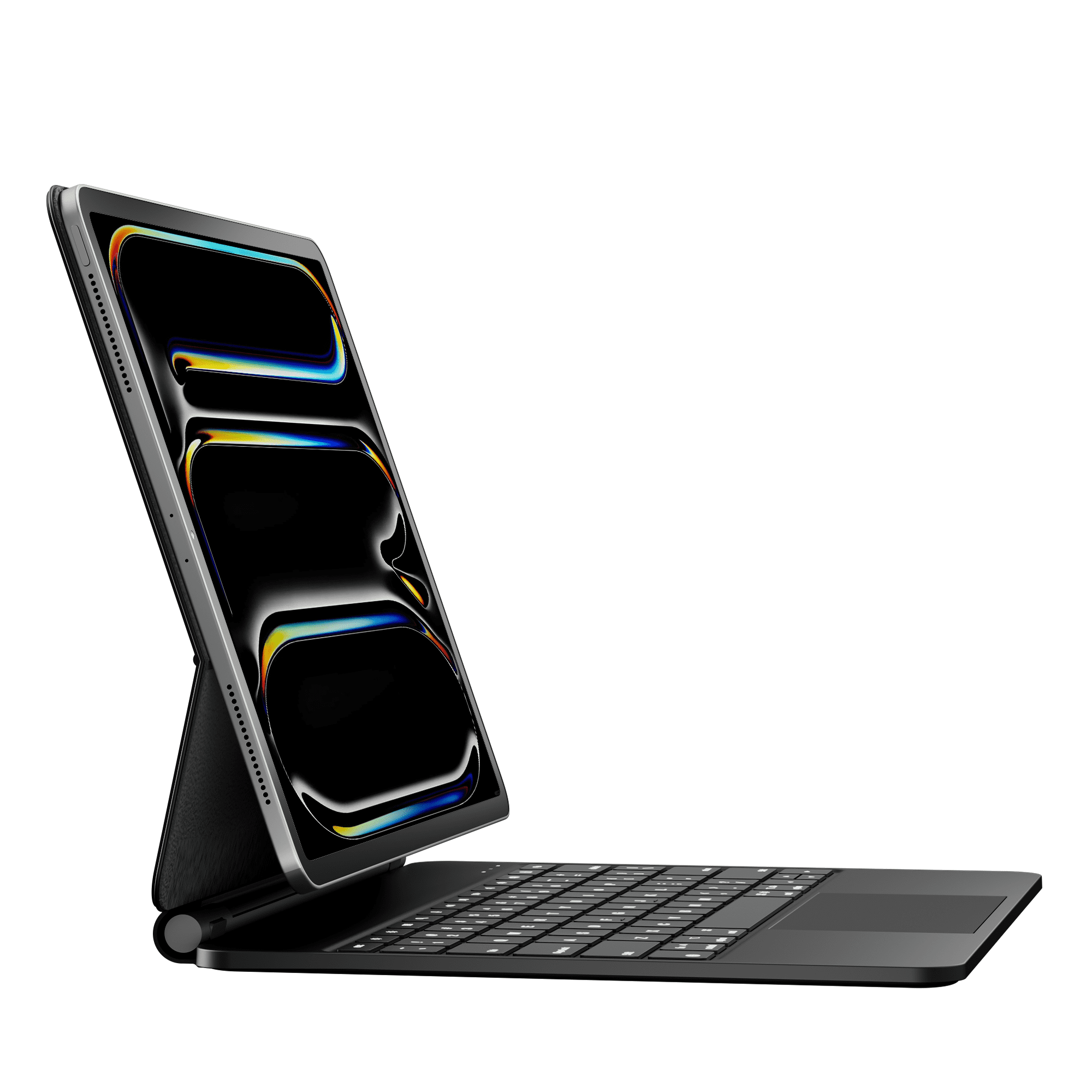 edaiser Wireless Magic Keyboard Case + Magnetic Cover Compatible with Apple iPad Pro 13-inch M4 2024, Black