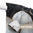 thumbnail image 4 of Swag Valance Curtains for Windows, Elegant Flowers Light Filtering Kitchen Curtains with Rod Pocket, Spring Botanical Blossom Floral Black Window Treatment Valances for Living Room, 28x36 - 2 PCS, 4 of 9