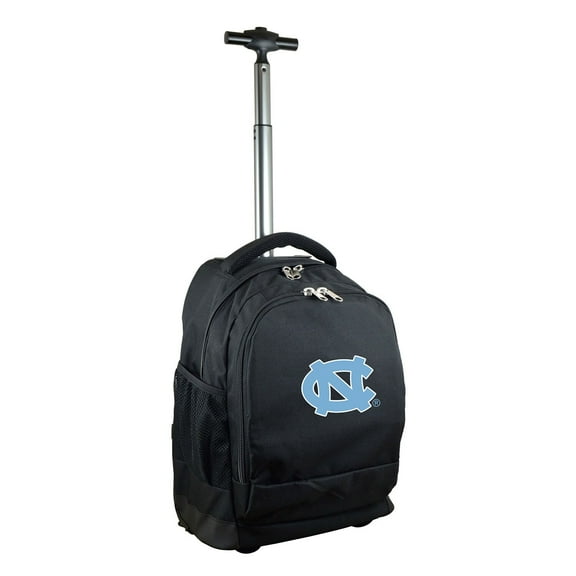 Black North Carolina Tar Heels 19'' Premium Wheeled Backpack