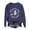 Navy, variant on Women Halloween Crewneck Sweatshirt, JIANLAI Witch On Broomstick Bat Graphic Dust 'Em Off Ladies It's Ridin' Season Letter Print Long Sleeve Loose Casual Pullover Top