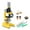 Yellow, variant on CXK99 on Clearance Early Childhood Education Microscope, 100X-1200X Magnification, Biological Science Toy for Kids, Educational Lab Equipment for Children