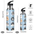 thumbnail image 2 of Yayeee 20oz Insulated Water Bottle Double Wall Stainless Steel with Flip Straw Lid, Vibrant Cute Cat, 2 of 7