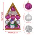 thumbnail image 3 of 12Pcs Mini Christmas Balls Ornaments, Small Shatterproof Christmas Baubles for Xmas Christmas Tree, Hanging Ball for Holiday Wedding Party Decoration (1.8in/45MM), 3 of 9