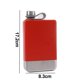 thumbnail image 2 of Flask For Men, Stainless Steel Camping Flask, Hip Flask Whiskey Flask With Integrated Steel Cap For Outdoor, 2 of 4