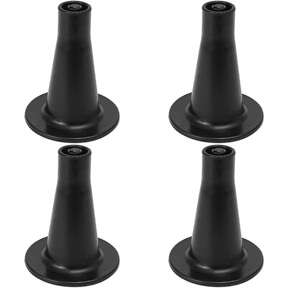 Leg Daddy 3-5/8" Tall Cone Shaped Replacement Bed Frame Feet, Set of 4