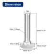thumbnail image 2 of 10pack T-Slot Bolts, M8 x 45mm Hammer Head Bolt T Screw for 4040 Series T-Slot Aluminum Extrusion Profile, 2 of 6