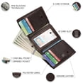 thumbnail image 4 of LOUEBICA Men's Genuine Leather Wallet Trifold Wallet RFID Blocking Minimalist Wallets for Men with ID Window, 4 of 6