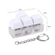 thumbnail image 3 of Keys Keyboard Inglet Keychain Con LED Light Clicker (A Style) White, 3 of 3