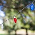 thumbnail image 2 of Northlight Patriotic LED C9 Faceted Christmas Lights - Red, White and Blue - 66' White Wire - 100ct, 2 of 6
