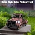 thumbnail image 3 of Retro Style Solar Pickup Truck Garden Decoration,Vintage Metal Truck Planter, Solar Pickup Truck Flower Pot with Car Light,Cute Vintage Metal Truck Planter Bus,LED Lighted Desktop Garden Decoration, 3 of 8