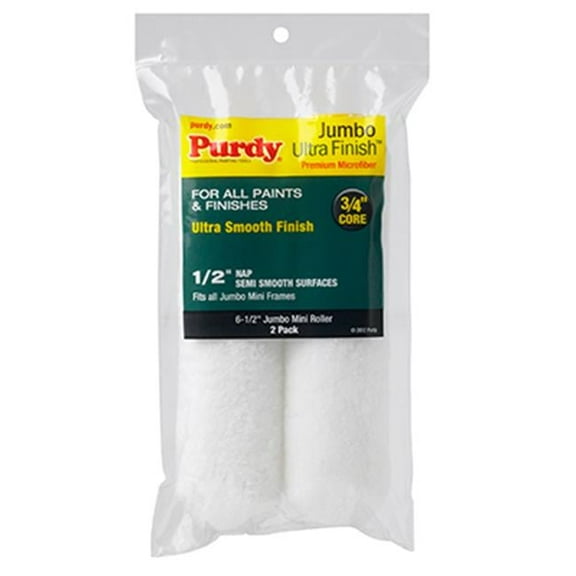 Purdy 140626053 6.5 x 0.5 in. Ultra Finish Jumbo Mini Roller Cover - 2 Pack