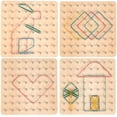 thumbnail image 3 of Juego de geotablas de madera Tablero de geometría Montessori Juguetes de madera para niños, inspirar la imaginación y la creatividad de los niños Adepaton MZQ-0333, 3 of 7