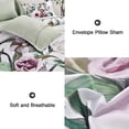 thumbnail image 6 of Floral Comforter Set Queen Size 7 Piece Green Flower Bed in a Bag Elegant Floral Comforter with Sheet Set Soft Microfiber Bedding Set for All Season Green 90x90, 6 of 7