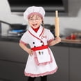 thumbnail image 1 of Conjunto de disfraz de chef para niños, lindo disfraz de chef para juego de rol, para exhibición, disfraz, regalo de cosplay SG, 1 of 8