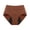 FA75_Brown, variant on Underwear for Women Breathable Full Coverage Briefs Soft High Waist Reusable Panties Beige 3XL
