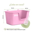 thumbnail image 4 of Arenero Para Gato Caja De Arena Grande Con Pala Esquimal Pets Color Rosa, 4 of 6
