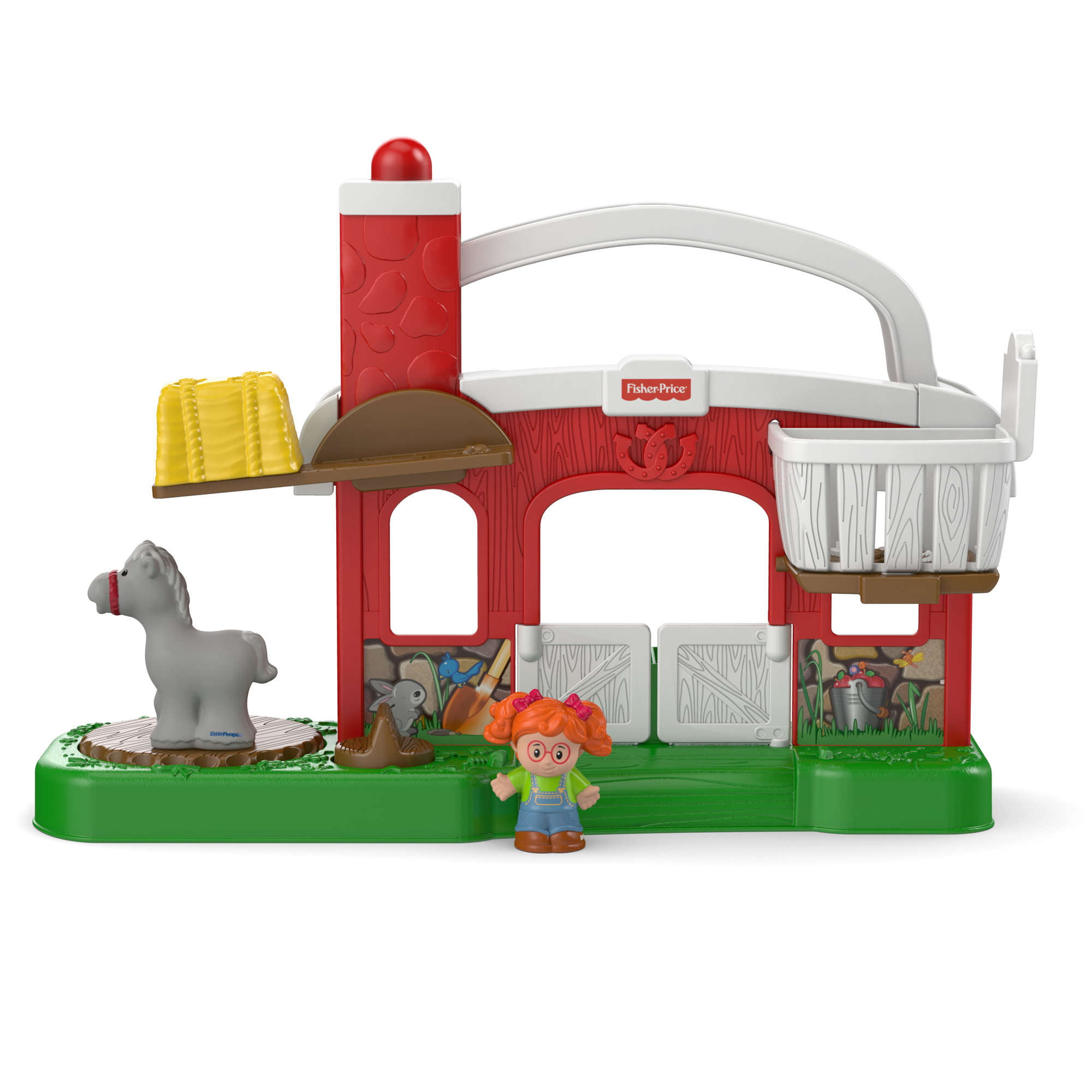 Phrases Playset Fisher-Price Little People Hay Stackin' Stable Music Sounds 