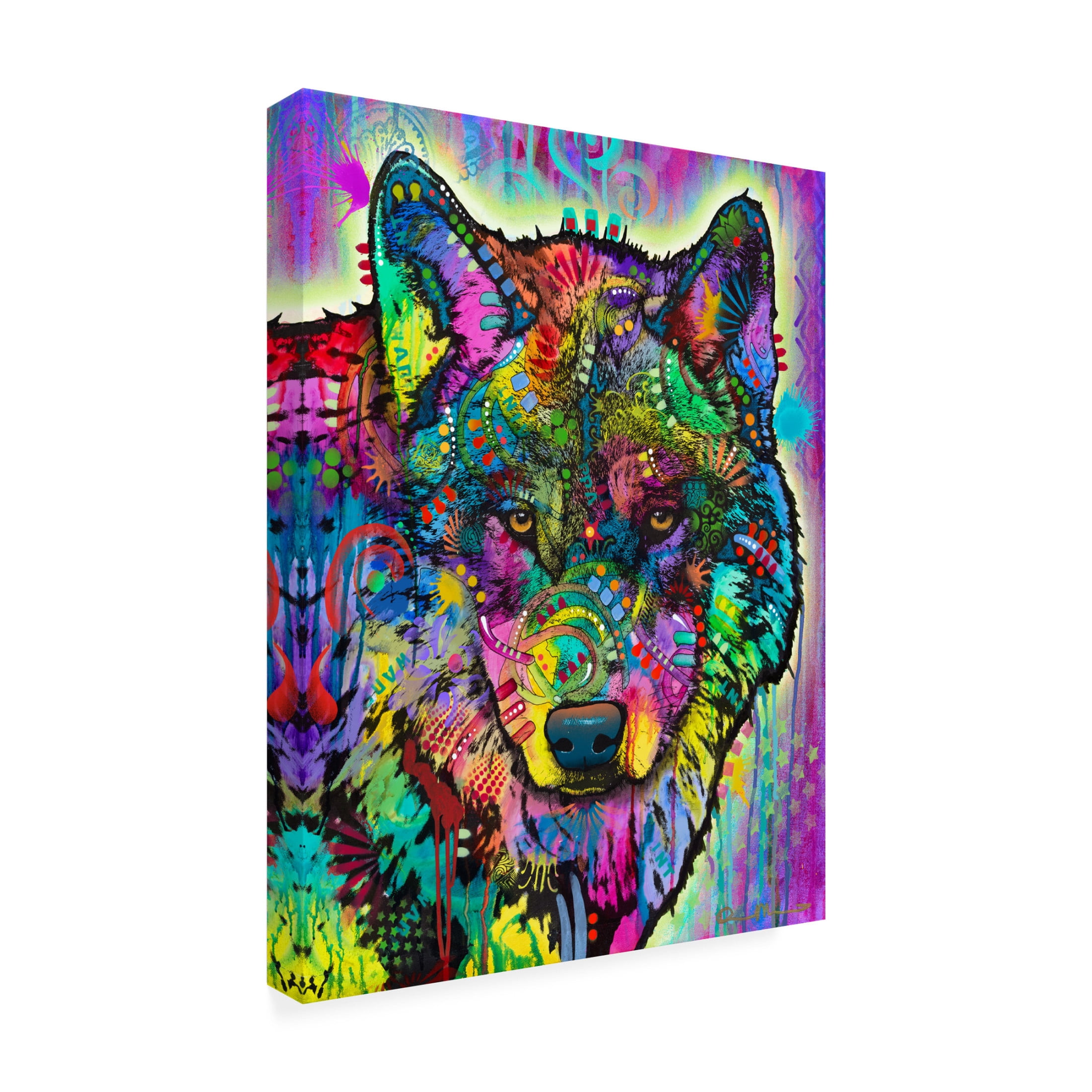 Canvas Wall Art - Dean Russo 'Warf Wolf' Wall Art for Living Room, Bedroom, or Office Décor by Trademark Fine Art - 18 x 24 Inches