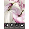 thumbnail image 7 of Pink White Pumpkin Cloth Napkins Set of 6 Reusable Dinner Napkins, Fall Thanksgiving Retro Light Beige Cocktail Napkin Washable Table Napkins for Wedding/Holiday Party/Baby Shower 20"x20", 7 of 7