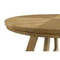 thumbnail image 5 of Danvers Round 54-inch Wood Dining Table Brown Oak, 5 of 7