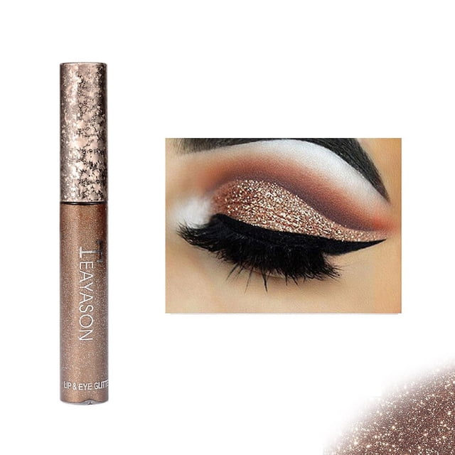 Sombra de ojos líquida HUOGUO, 12 colores, nacarada brillante, 2 ml