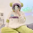 thumbnail image 1 of Disney-Conjunto de pijamas de dibujos animados de Buzz Lightyear, Pijama de terciopelo con cremallera Y2k, ropa de casa de algodón de franela gruesa cálida, traje de pareja, invierno, nuevo, 1 of 4