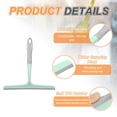 thumbnail image 4 of Uxcell 2pcs Shower Squeegee 9.6 Inch Length Water Blade Cleaner Tool Household Mirror Squeegee with Hole for Windshield Window Cleaning Glass Door, Green, 4 of 7