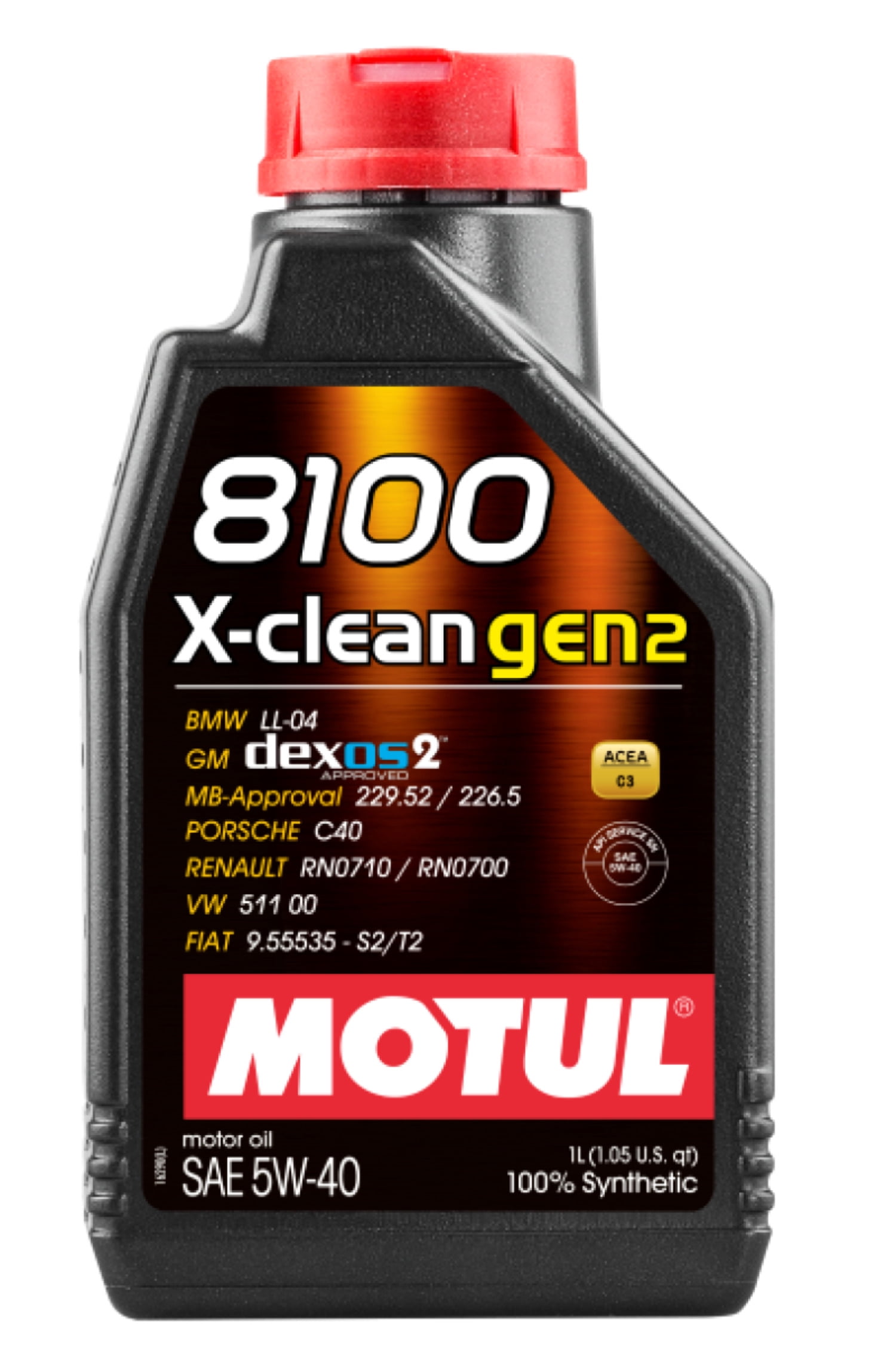 Motul 1L Synthetic Engine Oil 8100 X-CLEAN Gen 2 5W40