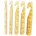 thumbnail image 5 of unbranded  5 Pcs Crystal Crochet Stitch Sewing Kit Needles Yarn Yellow Hook, 5 of 8