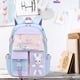 thumbnail image 4 of Fiudx Mochila Escolar de Conejito, Soporte Ergonómico para La Columna, Diseño Ligero y Duradero, Gran Capacidad de Almacenamiento, Temática Divertida y Colorida, Ideal para Niños de 1.º a 6.º Grado,, 4 of 5
