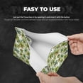 thumbnail image 4 of Uemuo Green Hawaii Palms Pattern Tissue Box Cover Holder, Triangle with Bottom Belt - PVC Leather Decorative Organizer for Tabletop, Bathroom, Car, Office, 4 of 9