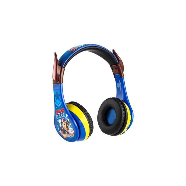 eKids Paw Patrol Wireless Bluetooth Headphones, For Kids, with Microphone Includes Aux Cord, Volume Reduced Foldable Headphones for School, Home, or Travel