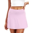 thumbnail image 6 of Cadmus Womens Pleated Tennis Golf Skorts High Waisted with Pockets Inner Shorts for Workout Pickleball,Light Purple,L, 6 of 7