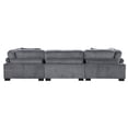 thumbnail image 4 of Pemberly Row Modern / Contemporary CorduUpholstered Sofa in Gray, 4 of 6
