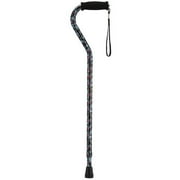 NOVA Designer Walking Cane with Offset Handle, Lightweight Adjustable Walking Stick with Carrying Strap, ?Bingo Nights? Design