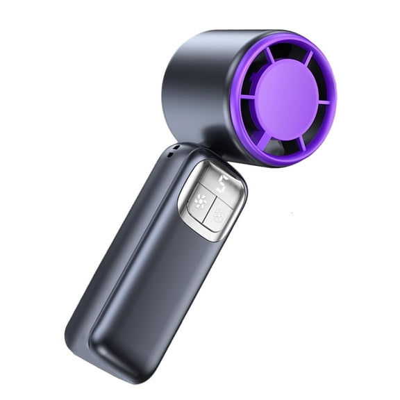 ZELVINN Rechargeable Cooling Fan Handheld Fan with Rechargeable Battery Texture for Outdoor Camping and Working