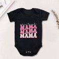 thumbnail image 4 of Baby Deals!Toddler Girl Clothes Clearance,Toddler Baby Boys Girl Comfortable Mother's Day Baseball Print Short Sleeve Romper Jumpsuit, 4 of 6