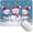 Blue snowman, variant on Cute Christmas  Pad,Small Xmas Desk Mat,Xmas Office Desk Decor,Winter Christmas Holiday Desktop Decorations for  Dorm  Office,Xmas ,10.2x8.2 in