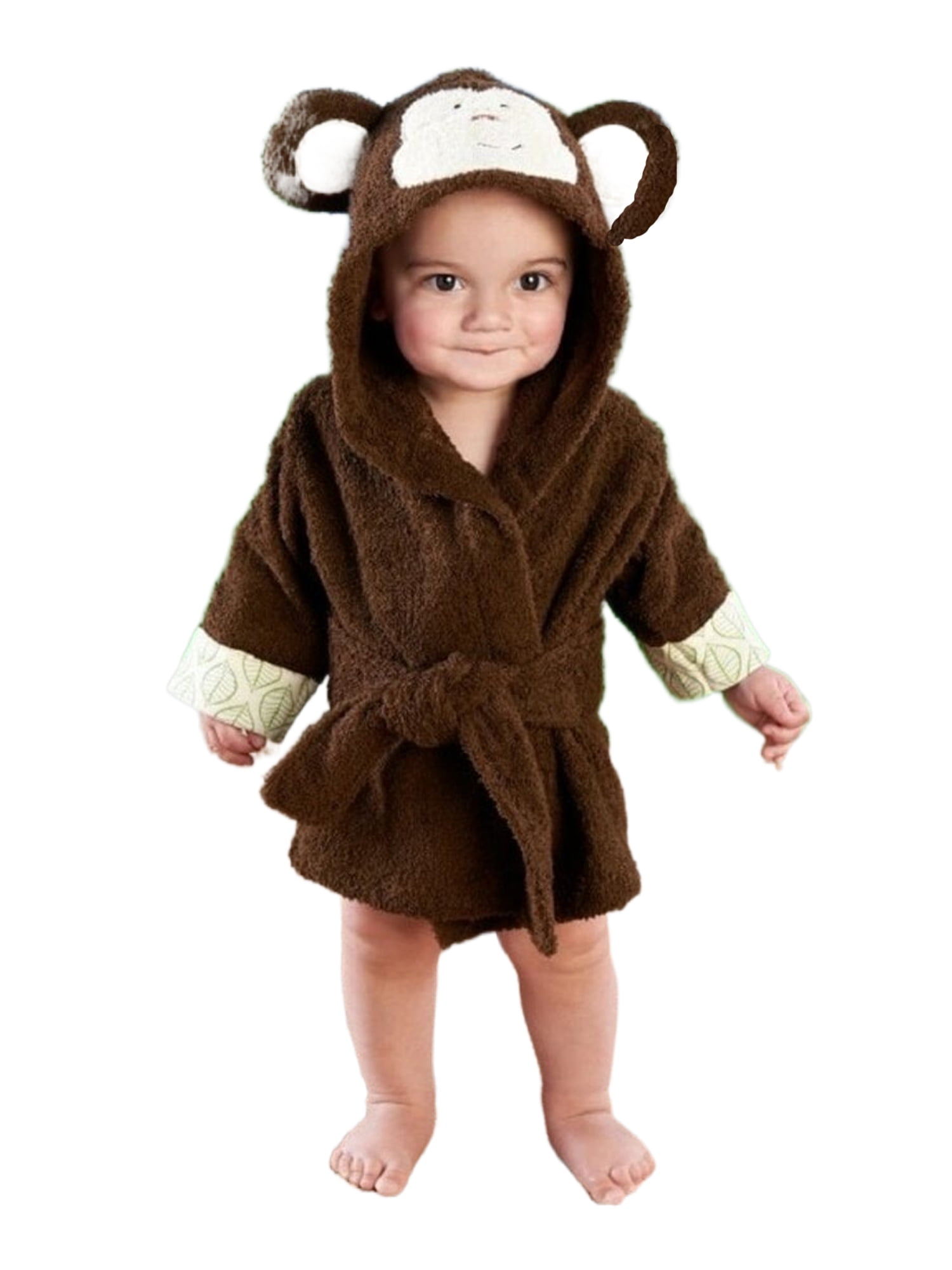 Lazybaby Baby Boy Girl Bathrobe Hooded Towels Infant Bath Robe Towel for Toddle Terry Ultra