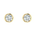 thumbnail image 3 of 1/2 Carat Diamond Stud Earrings in 14K Yellow Gold - IGI Certified, 3 of 6