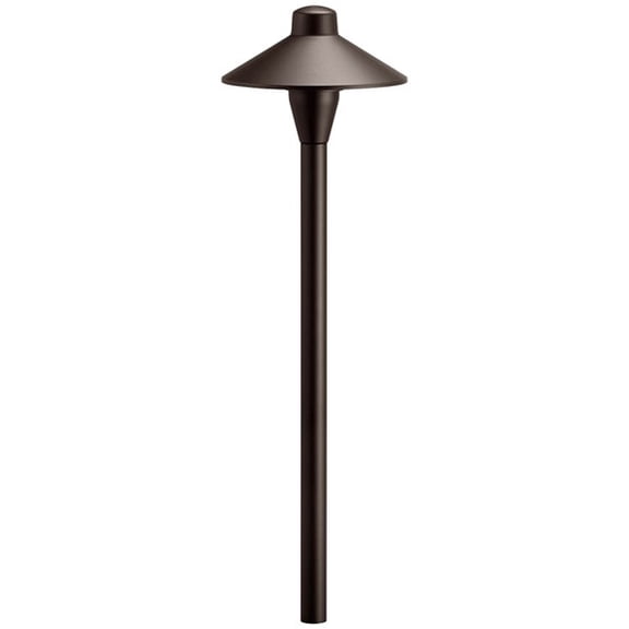 1 Light Path Light With Utilitarian Inspirations 21 Inches Tall By 6.75 Inches Wide-Tetured Architectural Bronze Finish Kichler Lighting 15478Azt