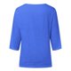 thumbnail image 5 of Camiseta informal holgada de cuello redondo y manga 3/4 para mujer - Top largo de color liso, blusa de algodón transpirable, tallas S-XXL, 5 of 5