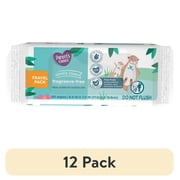 (12 pack) Parent's Choice Fragrance Free Baby Wipes, Travel-Pack, 50 Count