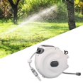 thumbnail image 1 of DYNWAVECA Automatic Rewind Hose Reel ,Slow Return System, Wall Mounted ,Any Length Lock ,Retractable Garden Hose Reel for Lawn Watering 30 M 2M, 1 of 10