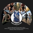 thumbnail image 7 of KLL Blue Heron Floral Garden Print Men's Muscle Gym Workout Stringer Tank Tops Bodybuilding Fitness T-Shirts Tank Tops Men-Medium, 7 of 7